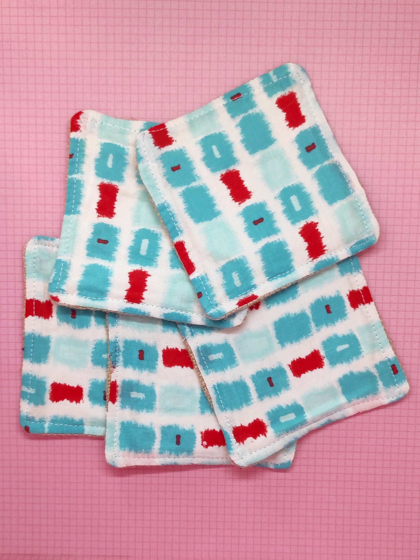 Lingettes exfoliantes coton jute