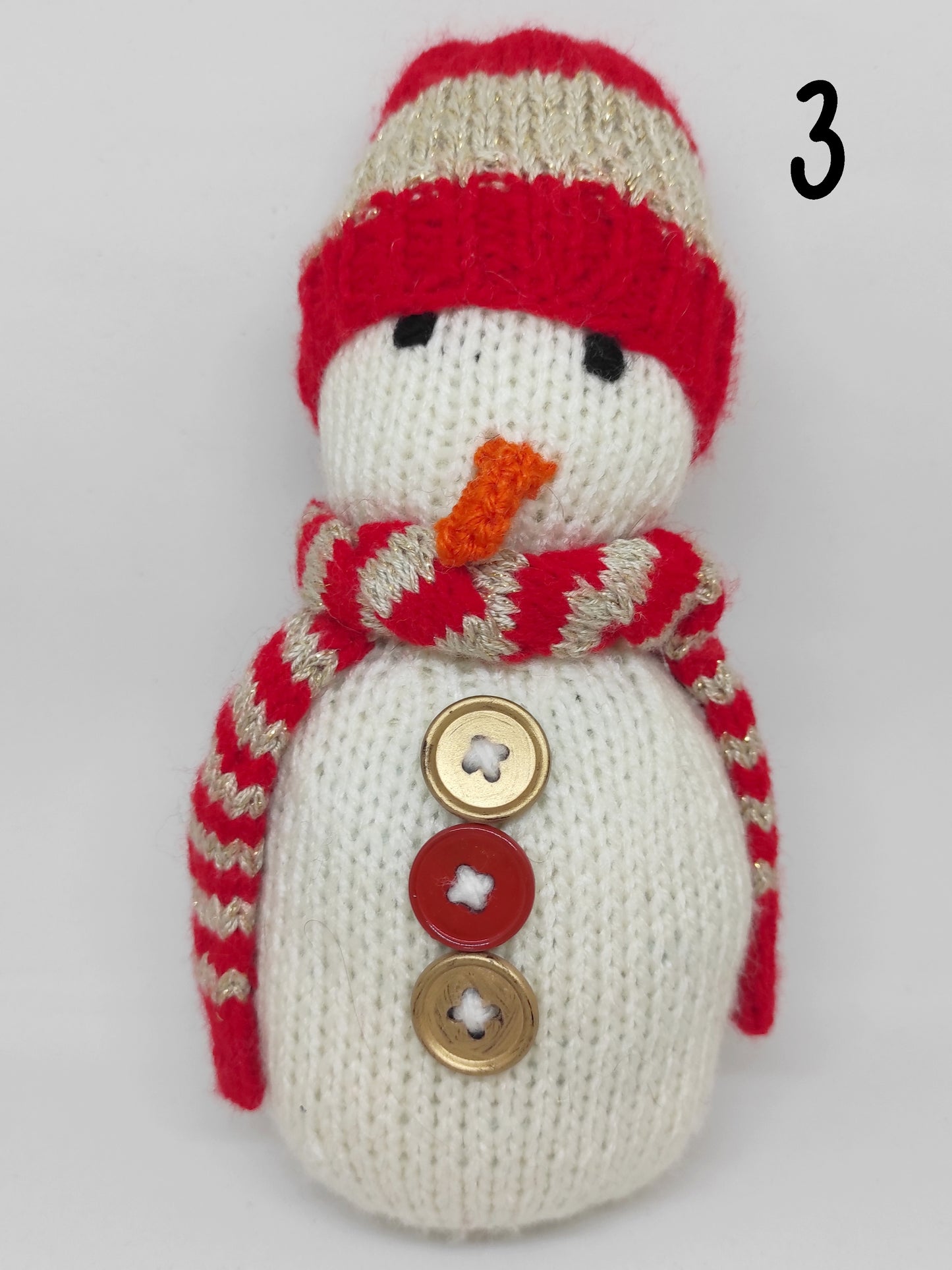 Bonhomme de neige tricot Noel