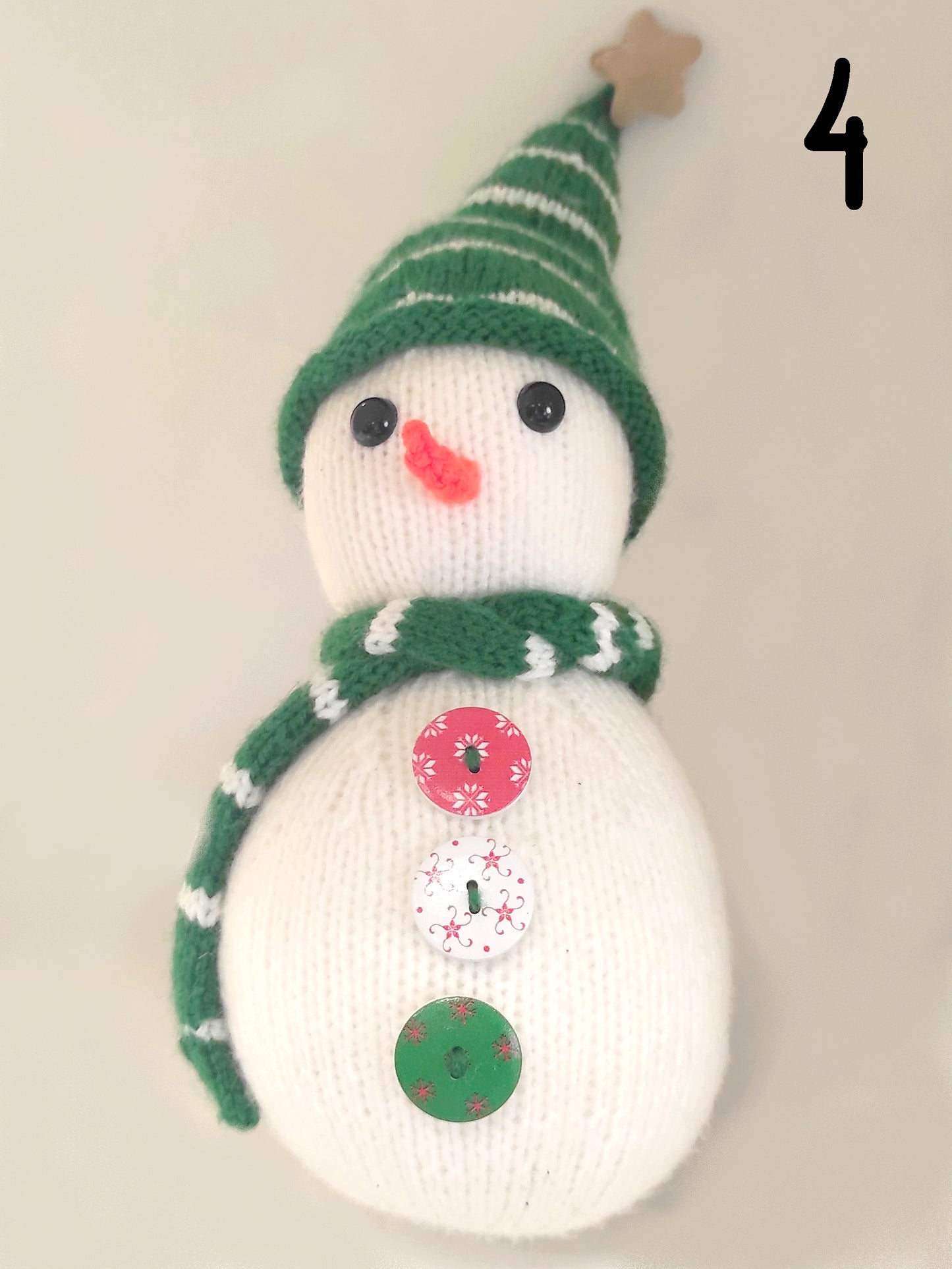 Bonhomme de neige tricot Noel