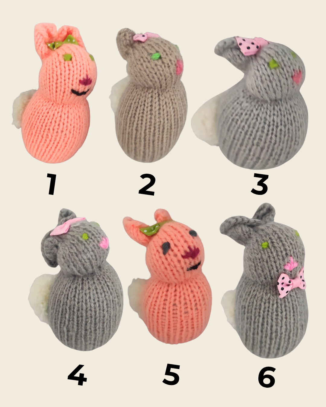 Lapin tricoté moyen