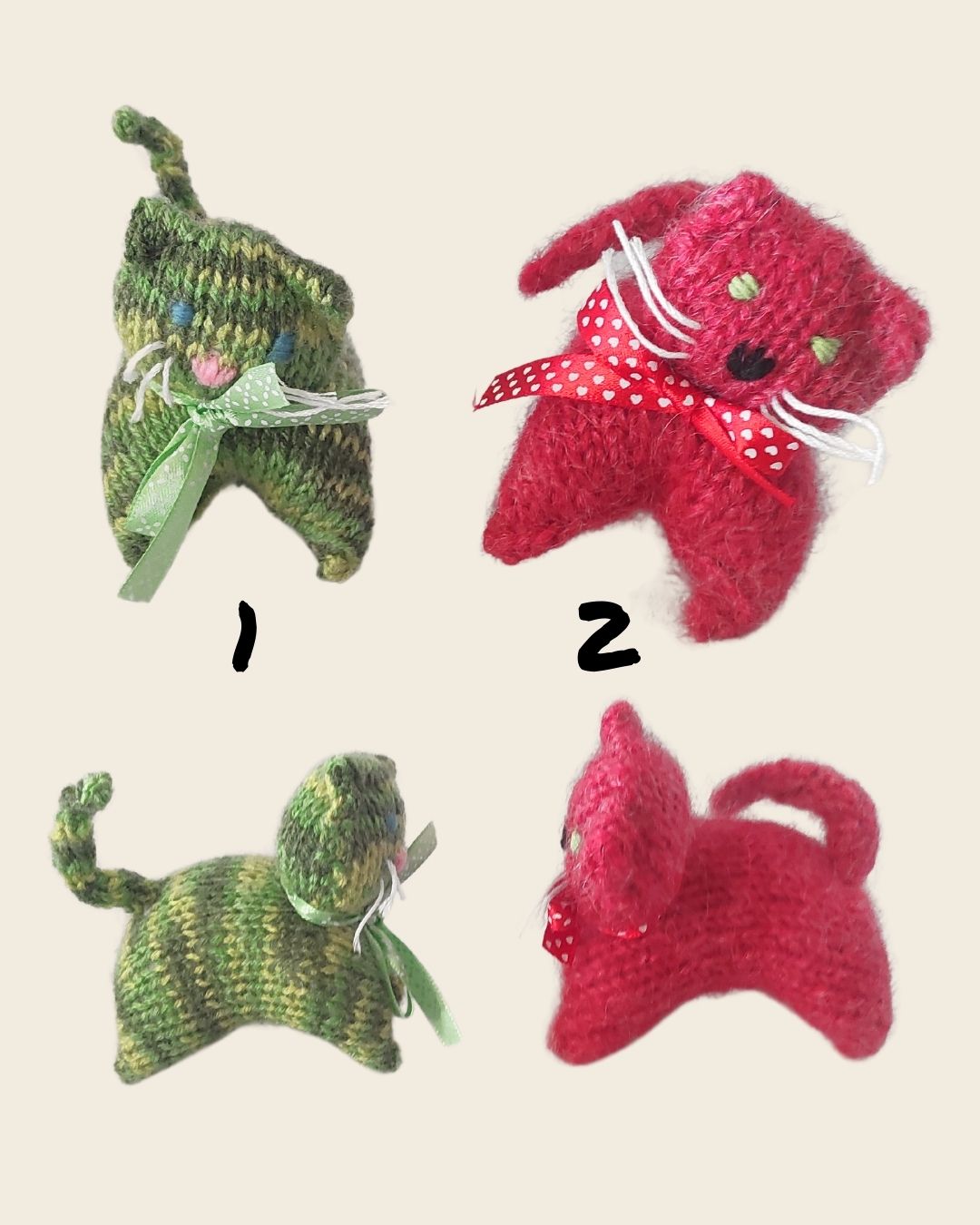 chat en laine tricot