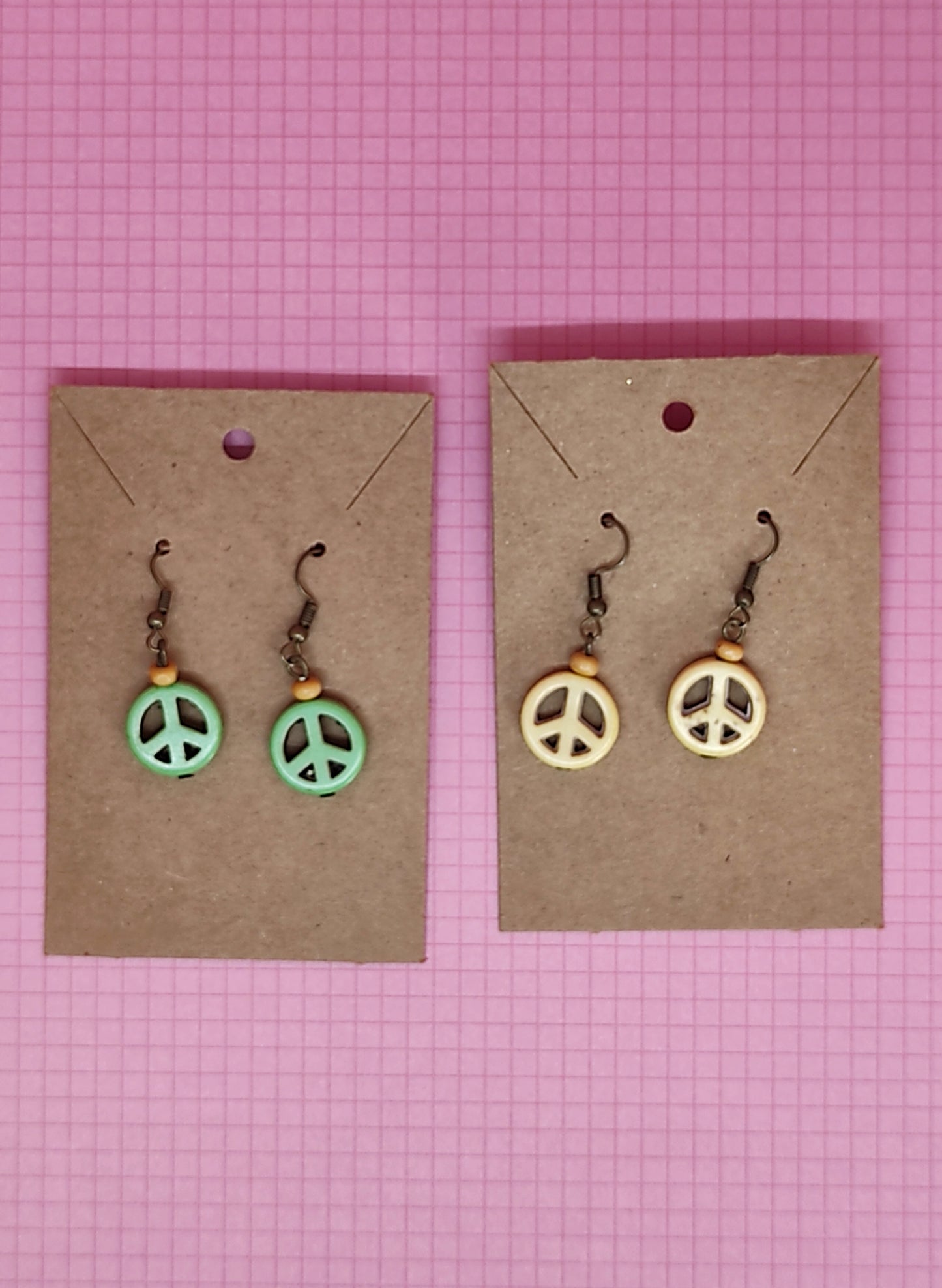 Boucles d'oreilles Peace and Love