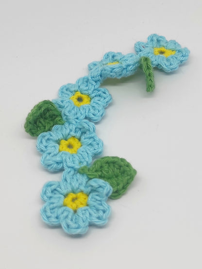 Marque-page en crochet fleur