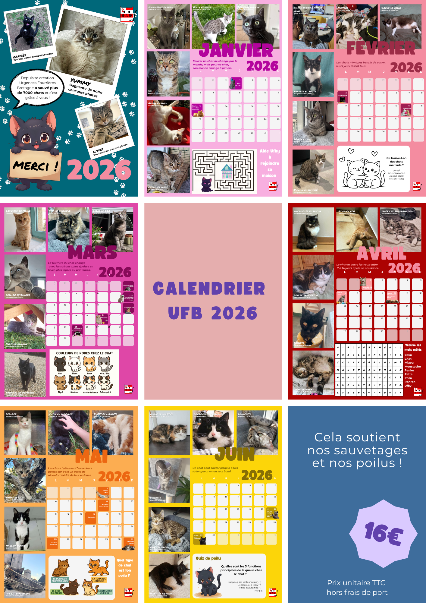 Prévente Calendrier mural 2026