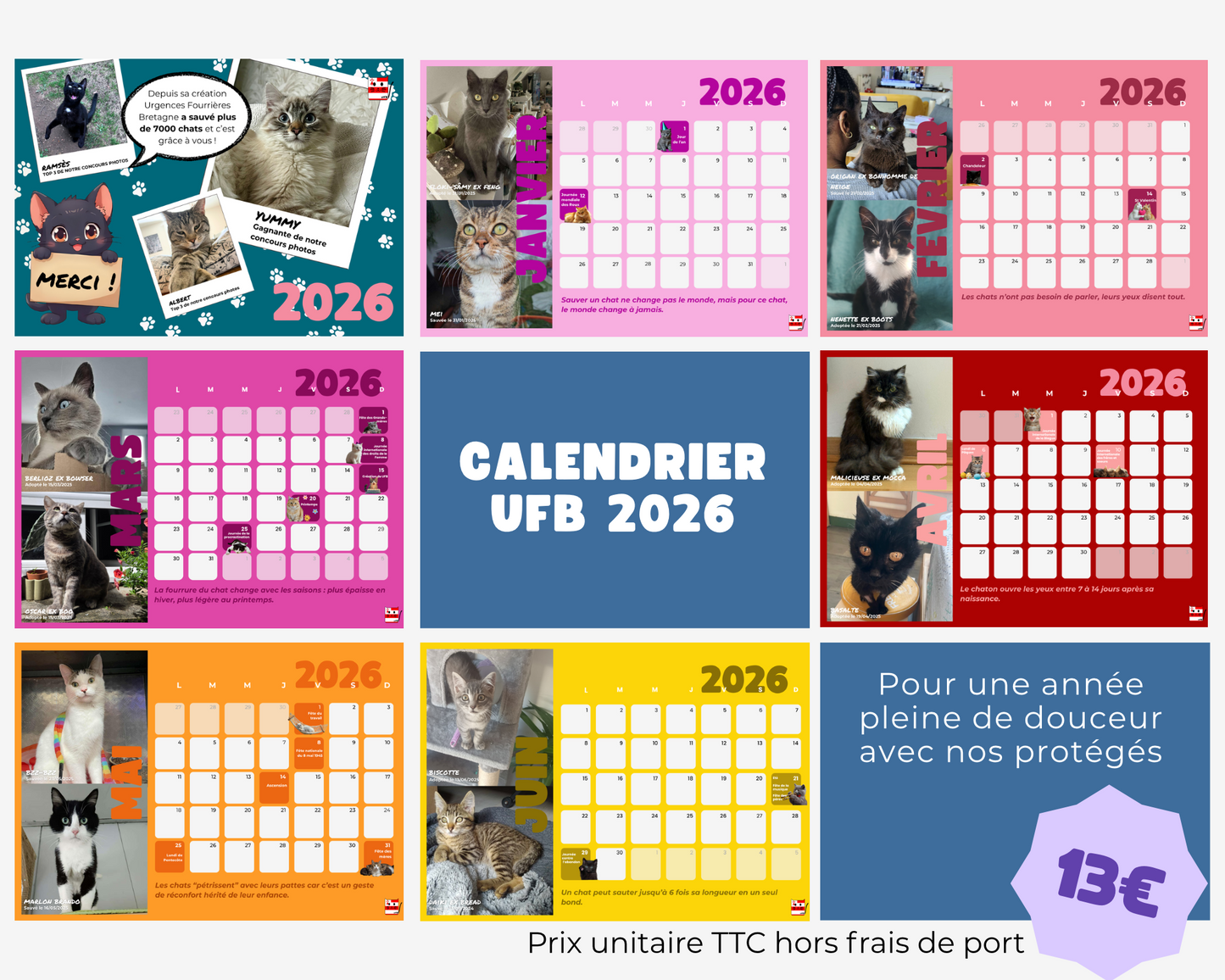 Prévente Calendrier de bureau 2026