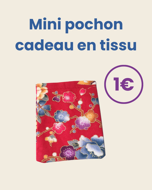 Mini pochon cadeau en tissu