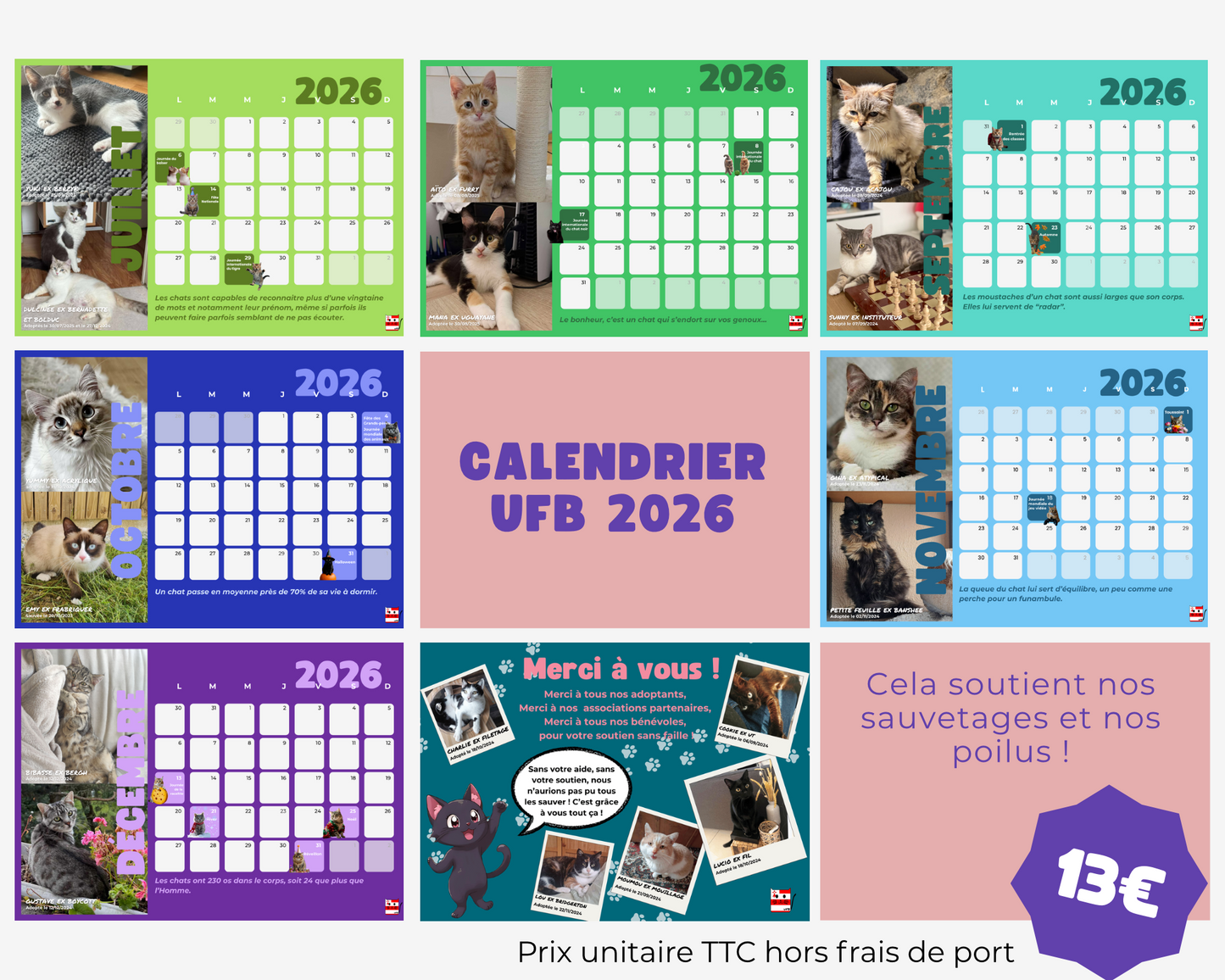 Prévente Calendrier de bureau 2026