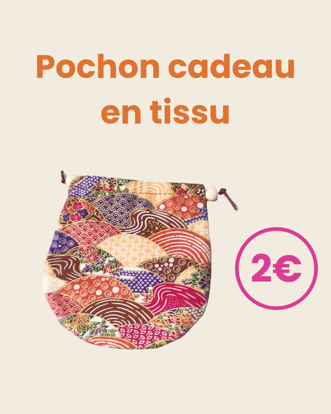 Pochon cadeau en tissu